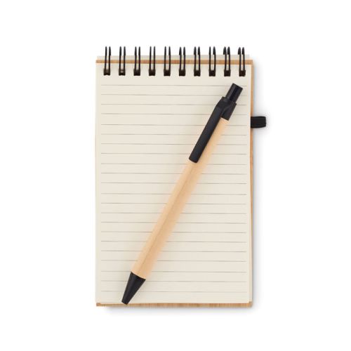 Bamboe notitieboek A6 incl. pen - Afbeelding 3